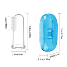 1pc Pet Finger Toothbrush Pet Toothbrush Silicone Toothbrush Puppy Cat Finger Set Brush Finger Pet Toothbrush Small Size Suitable For Dogs And Cats