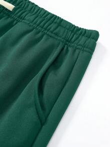 Men's Knitted Straight-Leg Pants, High Street Versatile Casual Loose Fit Sweatpants, Lightweight Suitable For Spring, Autumn & Summer