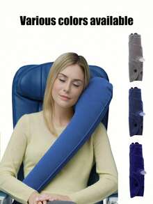 1/2pcs First Neck Pillow With An Arm-Sling,Simple Foldable Travel Pillow, Attaches To Airplane & Car Seat,Lightweight Portable Travel Accessories For Car Airplane Sea, Applicable To Supports The Head, Body, And Arms, Providing The Leaning Support,Perfectly Balanced Sleep System - View 1