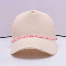 New Arrival Spring/Summer Fashion Multi-Dopamine Chain Decor Snapback Hat Accessory, Versatile Hat Chain