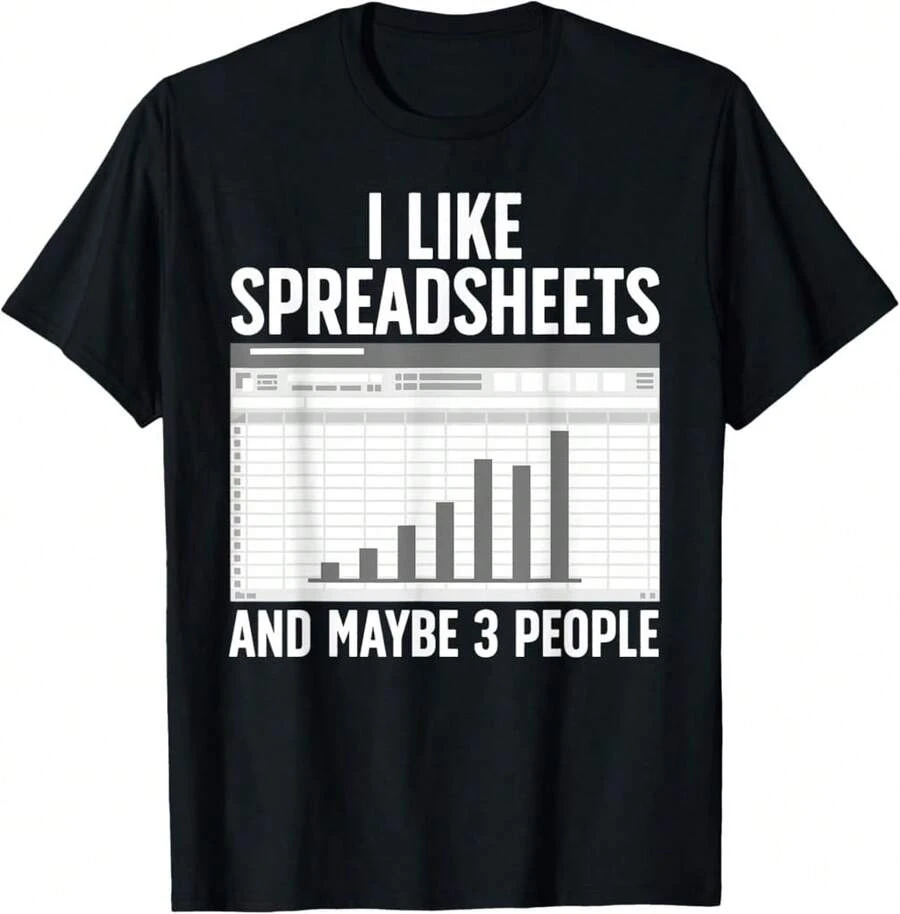 Cool Accountant For Men Women Tax Accounting Spreadsheet Cpa T-Shirt Gift For Dad Gift For Boss Anniversary Gift For Husband,Black T-Shirt, 100% Cotton, Men's T-Shirt,,Funny Graphic T Shirts,S-XXXL,Vintage Shirt - Black - View 1