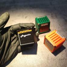 Portapick per chitarra, in plastica, colori misti, accessorio musicale creativo, adatto a plettri da 0,059 pollici e più sottili, design salvaspazio