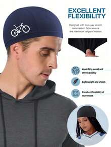 Skull Cap Helmet Liner, Cooling Hat Welding Cycling Beanies Head Wrap For Men Women Hard Hat Durags Cooling Skull Caps Helmet Liner, Lightweight Mesh Under Helmet Cycling Motorcycle Hard Hat Sweat Liner For Men Women - Multicolor - View 2