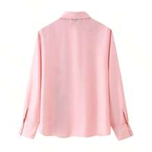 ZEVITY Women's Floral Print Casual Shirt, Long Sleeve Office/Commute Rayon Blouse LS2558