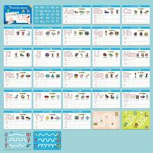 A-Z Uppercase & Lowercase Letters Tracing And Wipe Clean Flashcard Set, Reusable Dry Erase Handwriting Practice Tools For ABC Learning Activities - Multicolor - View 8