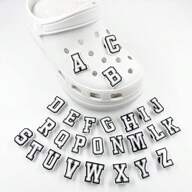 Letras y números DIY, 0-9# Números ABC-Z Encantos para zapatos para zuecos y sandalias, encantos de PVC de colores para decoración de pulseras y zapatos, recuerdos para fiestas de cumpleaños