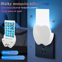 Fly Traps, Plug-In Indoor Fly Catchers, UVA Insect Light Traps With Motion-Sensing Night Lights, And Indoor Fruit Fly Traps. Suitable For Flies, Mosquitoes, Moths, And Gnats (1 Device + 5 Adhesive Cards)