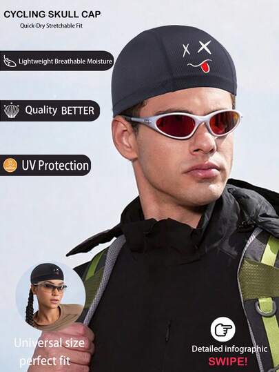 Skull Cap Helmet Liner, Cooling Welding Riding Cap Scarf Unisex Safety Helmet Liner, Lightweight Mesh Helmet Liner For Cycling Motorcycle Safety Helmet, Sweat-Absorbent Liner, Lightweight And Warm Skull Cap