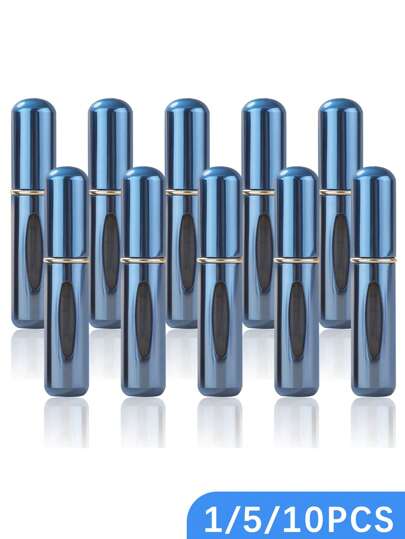 1/5/10pcs, 5ml Perfume Atomizer Refillable Travel Spray Bottles, Portable Perfume Mist Sprayer, Mini Perfume Sample Vials