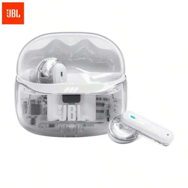 JBL JBL TUNE BEAM2 Wireless Bluetooth Earbuds With Active Noise Cancellation, Splash Proof For Apple, Android Phones, White