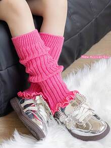 1 双 Y2K 女童暖腿套，透气舒适儿童暖腿套，秋冬款 - 彩色 - 查看 6