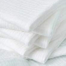 Summer Goodies 8Pcs Washable Reusable Double Layer Soft Baby Towels,Soft, Absorbent Towel - White - View 3