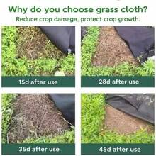 5Pcs Square Weeding Cloth With 20pcs Green Ground Nail Wind Resistant Running Position Non Woven Weeding Control Orchard Vegetable Garden Balcony Weeding Cover