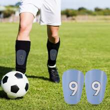 1 par de espinilleras en miniatura "Master" No.9, protectores de espinilla de fútbol mini gruesos y duraderos, adecuados para todas las estaciones