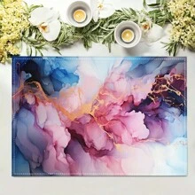 1/4/6/8/12 件亚麻餐桌垫，可水洗印花餐垫，表面保护垫，室内外餐桌垫，适用于节日派对、厨房餐桌装饰 - 彩色 - 查看 21