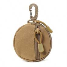 Outdoor Tactical Mini Bag | 3-In-1 Key Coin Card Case | Canvas Zipper EDC Pocket Organizer