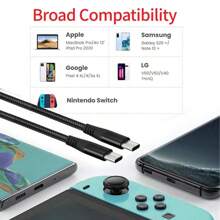 USB-A auf USB-C Kabel, Typ-C 60W Superschnell-Ladekabel, USB-C Nylongeflecht-Ladekabel kompatibel mit Apple 16 15/Plus/Pro/Pro Max, Galaxy S25 S24 S23 S22 S21 S20, Schnell-Ladekabel 60W USB-C auf USB-C kompatibel mit iPhone 16, 16 Pro Max, 15, 15 Plus, 15 Pro, 15 Pro Max, kompatibel mit Redmi, kompatibel mit OnePlus