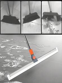 1pc/Upgraded Silicone Broom, High Window Cleaner, Home/Bathroom Floor Mop, Magic Silicone Broom, Can Clean Accumulated Water, Must-Have For Back To School Season - 50CM New Style - View 4