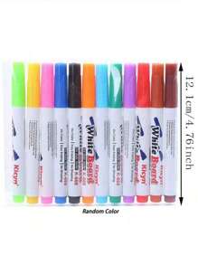 1 Set zufällige Farben 24 Stücke/Set Zauber Wasserfarbe Stifte mit schwebendem Tinte, geeignet für Malen, Puzzle, perfekt als Geburtstagsgeschenk, Partyfavos, Rückkehr zur Schule