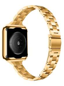 Stainless Steel Band + TPU Hollow Watch Protective Case, Compatible With Apple Watch 38mm 40mm 41mm 42mm 44mm 45mm, Suitable For Apple Watch Series 8/7/6/5/4/3/2/1/SE