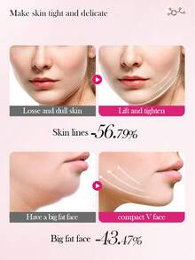 1/2/3/5/8/10/15/20pcs V-Shaped Face Lifting Gel Mask, Chin Lifting Tape, Skin Tightening Hydrogel Ear Hanging Mask - Multicolor - View 3