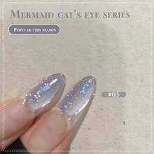 Miss Comoy 15毫升美人鱼猫眼指甲油凝胶，2026新款热销玻璃珠珠光闪亮凝胶指甲油，沙龙专供 - 彩色 - 查看 14