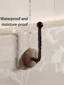 1pc Walnut Wooden Wall Mounted Hook Without Drilling, Fashion Style, Strong Adhesive, Easy Install,Rustic Decorative Hooks For Hanging Coats, Towels, Keys, Bags,For Entryway, Bathroom, Door - Heavy Duty Wooden Hooks,Over-The-Door Hanger Hook,Home Storage Hooks, Kitchen Storage Hooks, Bathroom Storage Hooks