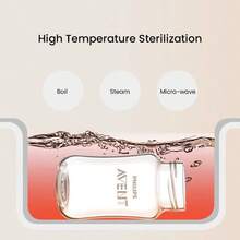 Philips Avent Avent 宽口径自然顺滑系列新生儿玻璃奶瓶 4.2 盎司 5.4 盎司 8.1 盎司 带奶嘴