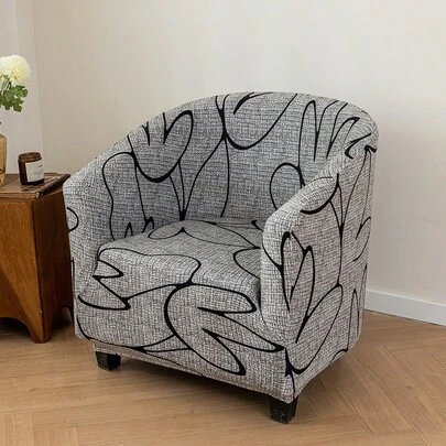 1 件，弹性 T 形印花，家居用品，四季沙发套，全套，沙发套，防尘罩，适合婚礼、餐厅、办公室、宴会，四季皆宜