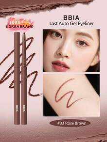 Bbia Automatic Rose Brown Eyeliner Pencil, Gel Eyeliner Pencil, 19 Colors, Quick-Drying Smudge-Proof, Long-Lasting Super Smooth Eyeliner Pencil, Eyeshadow And Glitter, Multi-Function Lip Liner And Contour Pencil, Korean Eye Makeup, Korean Cosmetics, Holiday Gift, Mother's Day Gift, 0.3g/0.01oz - 03 Nâu Hồng - Xem 1