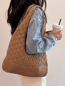 Strandbeutel für den Sommerurlaub, Umhängetasche mit großer Kapazität, elegante Mode-Umhängetasche für Frauen, gehäkelte gewebte Reisetasche, Reisenotwendigkeiten, Muttertagsgeschenk, Hochzeitssaison Brautjungfer Geschenktasche, Lunchtasche für Studentinnen, Geschäftsfrauen