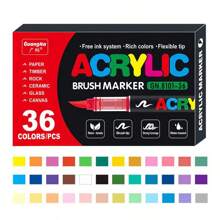 1 Stück Flüssigacryl Markerstift, weiche Spitze, drucklos, Zeichnen für Studenten, farbiger Marker, Graffiti, geschichtete Farben, DIY Kunstpinsel
