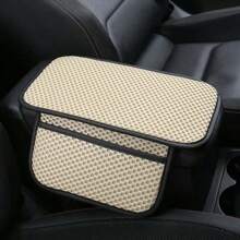 Almofada para apoio de braço de carro com 2 bolsos e extensor de console central com espaço de armazenamento para a maioria dos veículos