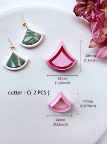 Moule d'oreille en argile douce en forme de goutte d'eau, coupe-biscuits en argile polymère, coupe-oreilles en argile douce pour la fabrication de bijoux en argile polymère, outils d'impression en argile polymère DIY, kit d'artisanat, pour la fabrication d'boucles d'oreilles faites main - convient aux débutants et aux artistes de bijoux, outil de fabrication de boucles d'oreilles à clous en argile polymère, kit de fabrication de bijoux en argile, moules à oreilles en argile, fabriqué en PLA