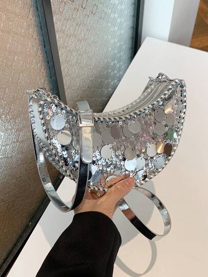 New Sparkling Sequin Fashion Women Shoulder Bag, Personalized Versatile Ladies Crossbody Purse