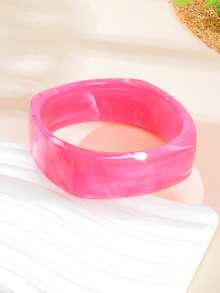 1 Pc Funky Chunky Jewelry Candy Color Plastic Wide Big Bangle Fashion Party Accessories - Bracelet - View 18