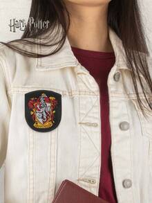 WB 5件哈利·波特官方授权哈利·波特四大学院格兰芬多拉文克劳刺绣魔术贴魔法系列徽章书包衣服铅笔袋短袖外套DIY装饰布贴手机iPad贴纸补丁衣服破洞个性装饰绣花布贴花精美刺绣哈利·波特纹理象征着魔法世界与勇敢和平电影周边礼物