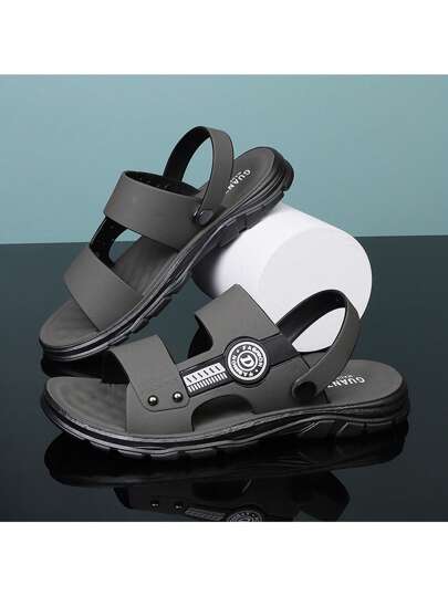 Novas sandálias masculinas de EVA para áreas externas, tamanho grande, para praia, casa, caminhada ao ar livre, antiderrapantes, antiodor, sola grossa, chinelos confortáveis