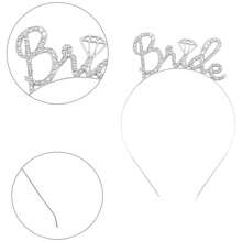 3Pcs/Set Rhinestone Bride Headband, Bride To Be Headpiece,Bride Crown Tiara Hair Band For Wedding, Bachelorette Parties, Bridal Shower - Multicolor - View 8