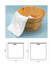 10/80pcs Disposable Foot Bath Liners, Portable Foot Bath Basin Bags, Plastic Foot Spa Bags, Thin Large Size Foot Bath Liners, Disposable Foot Spa Liners, Suitable For Foot Spa, Hotel, Home Use, Foot Care Tools, Foot Bath Basin And Spa Accessories, Travel Foot Bath Basin Bags - Clear - View 12