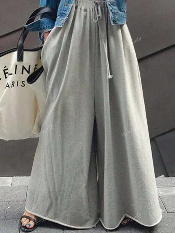 Women's Fashionable Versatile Casual Wide Leg Pants