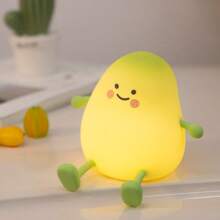 Mango LED Night Light, Touch Control Rechargeable Green Mango LED Night Light, Suitable For Bedroom And Living Room Modern Table Lamp