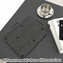 1 Pieza Funda protectora para tableta con estampado de estrellas en blanco y negro, con función de soporte, ideal para fanáticos del minimalismo, accesorios de tableta con estilo, funda para tableta con soporte para lápiz, compatible con iPad 10.9/10.2/Air 5ª Gen/Pro11/10ª/9.7/Air 2/iPad (7ª Gen)/iPad (8ª Gen)/iPad Air 4/5/iPad Pro 11/iPad 10ª Generación