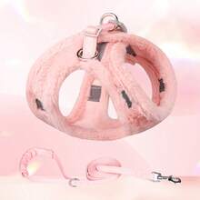 HP112-131件秋冬保暖反光绒中小型宠物背带 - 粉色 - 查看 18