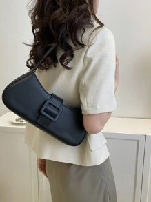 Hebilla de cinturón popular, bolso de hombro nuevo de verano, bolso axilar simple, textura delicada