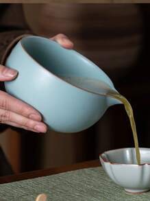 2er-Set minimalistische keramische Matcha-Schalen mit Rissenmuster, 500ml Fassungsvermögen, leicht zu reinigen, für den Familiengebrauch geeignet, japanischer Stil