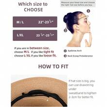 Womens Mens Wide Brim Straw Panama Hat Fedora Summer Beach Sun Hat UPF Straw Hat For Women - Black - View 3