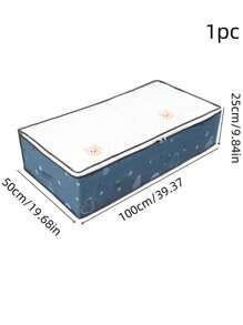 Fabric Foldable Storage Bags For Household, Clothes Blanket Organizer Box With Transparent Window, Durable Material For Sweaters, Jackets, T-Shirts, Blankets