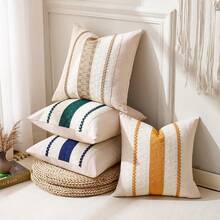 1 Vỏ gối Bohemian, Vỏ gối trang trí Farmhouse mềm mại màu xanh lá cây đậm cho ghế sofa, giường, phòng khách - Xanh đậm - Xem 6