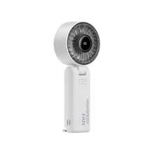 Nouveau ventilateur de refroidissement à affichage numérique - Ventilateur portable/de bureau/de cou 3 en 1, 100 vitesses de vent, batterie 1200mAh, débit d'air à grand angle, protection multi-AI, convient pour une utilisation extérieure/intérieure/étudiante